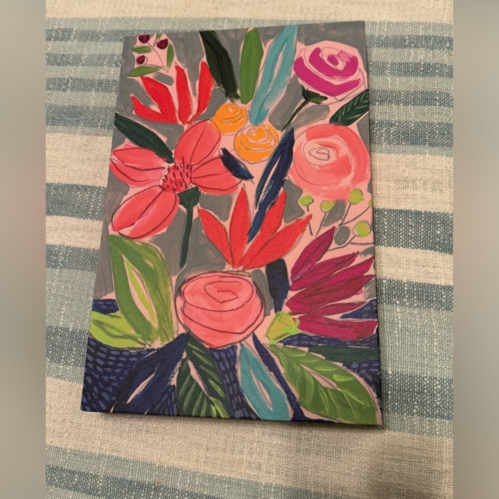 Naive Neon Bouquet I by Jennifer Paxton Parker 12X8